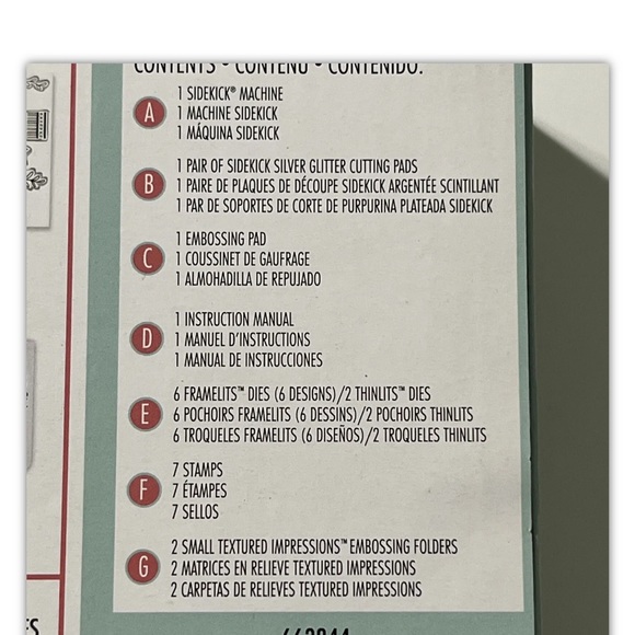 Sizzix Sidekick Starter Kit Light Blue 663844 - 22 Piece Starter Kit NEW. NIP - Picture 4 of 8